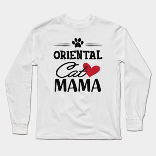 Oriental Cat Mama Long Sleeve T-Shirt